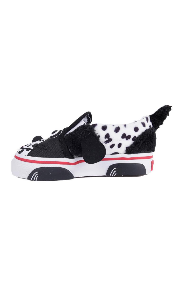 Vans Kids Dalmation Black Dog Slip-On V Shoes - Adorable and Trendy!