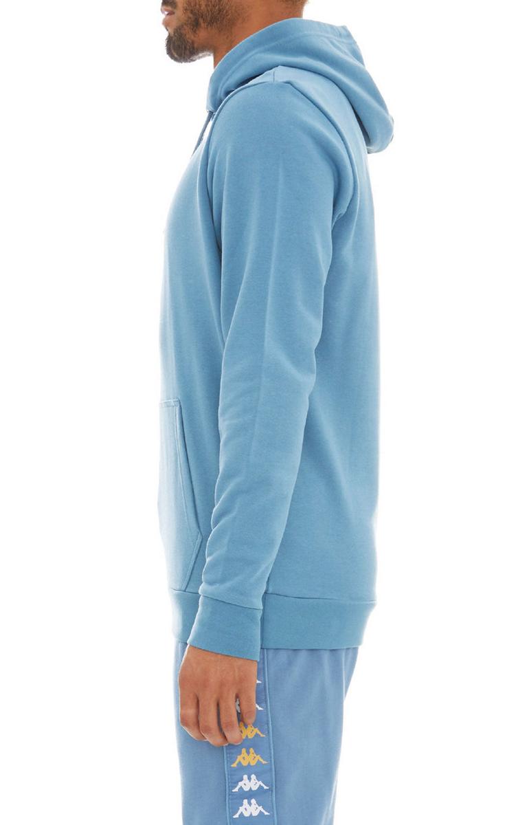 Kappa Men's Haris Pullover Hoodie - Stunning Navy Blue with White and Yellow Accents