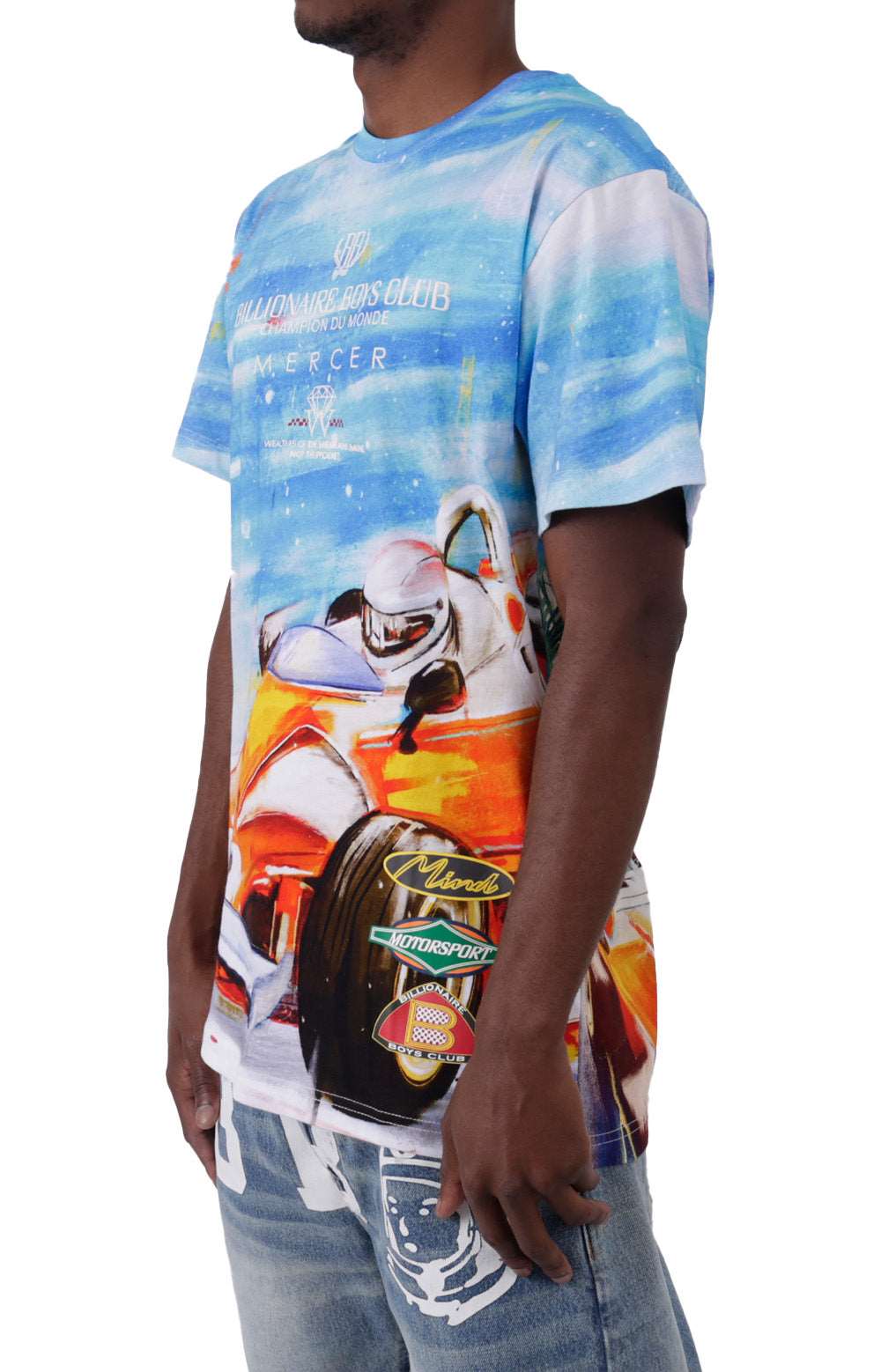 Bleach White BB Mercer Short Sleeve Knit T-Shirt - A Fashion Must-Have!