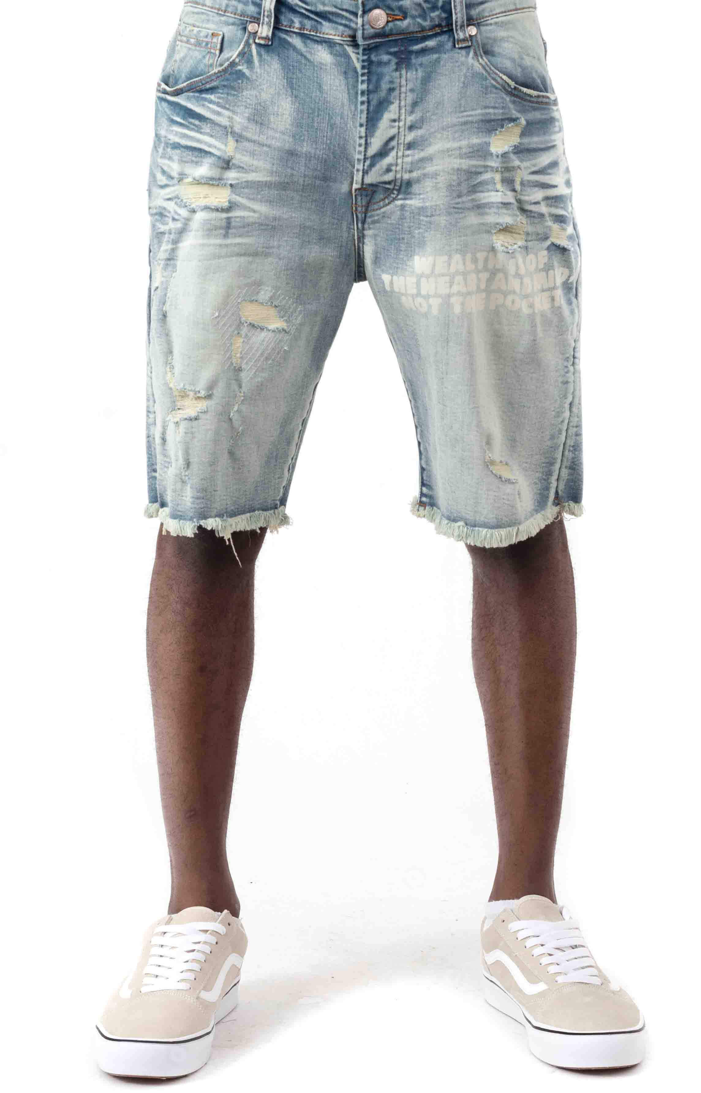 Billionaire Boys Club's Stunning Solar Flare BB Parallel Jean Shorts