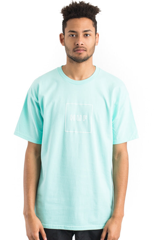 Stunning Celadon Puff Print Box Logo Tee