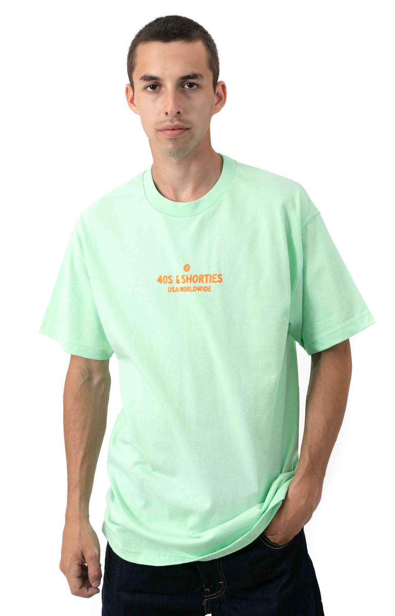 Awesome Mint Toon Text Logo Tee by 40s & Shorties