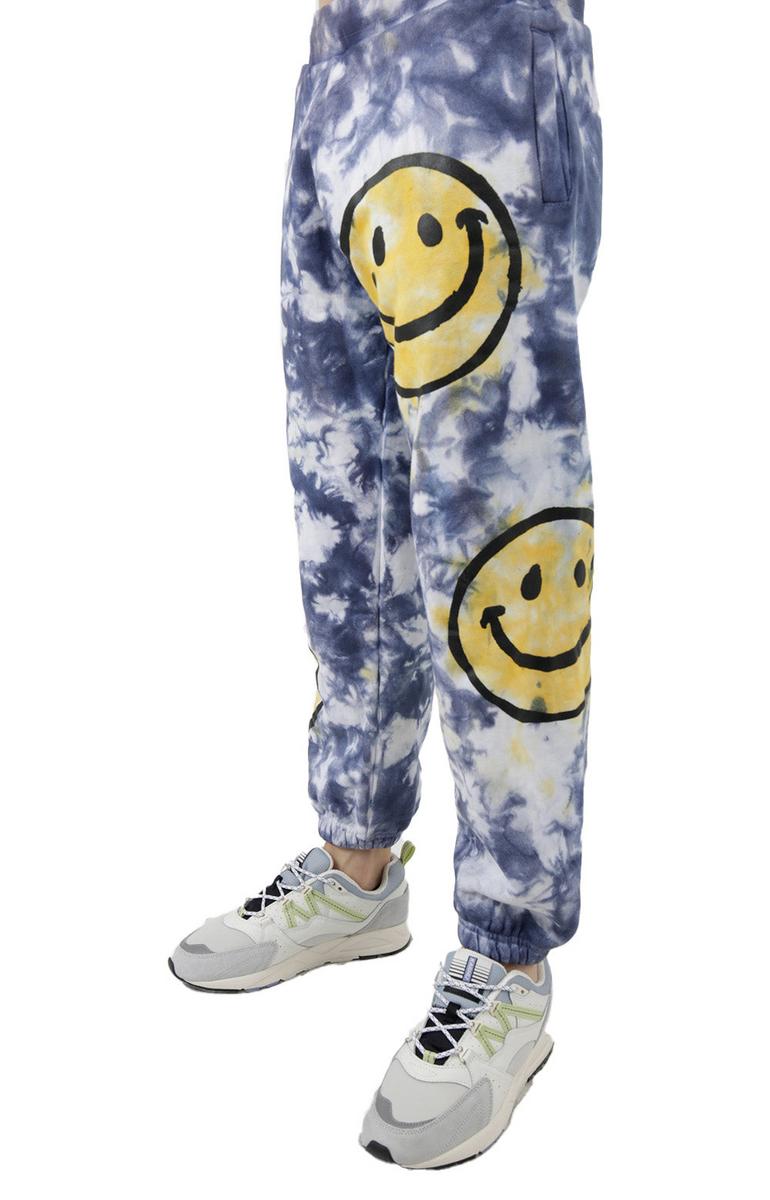Sunshine Smiley Tie - Dye Fashionable Sweatpants
