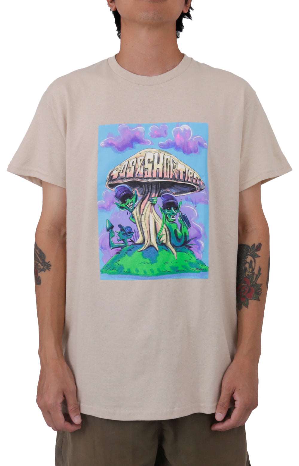 Stunning Shroomies T-Shirt in Sand