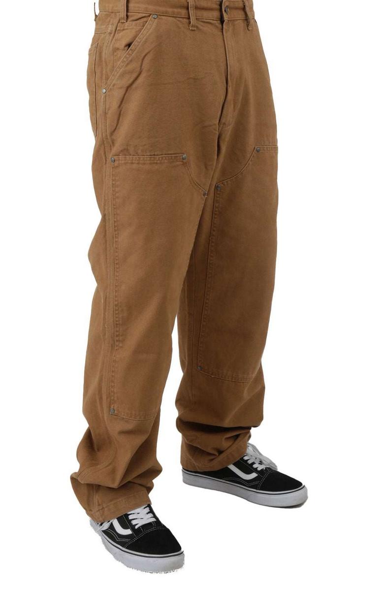 Dickies Stonewashed Brown Duck Double Front Work Pants - Timeless Utility, Modern Style