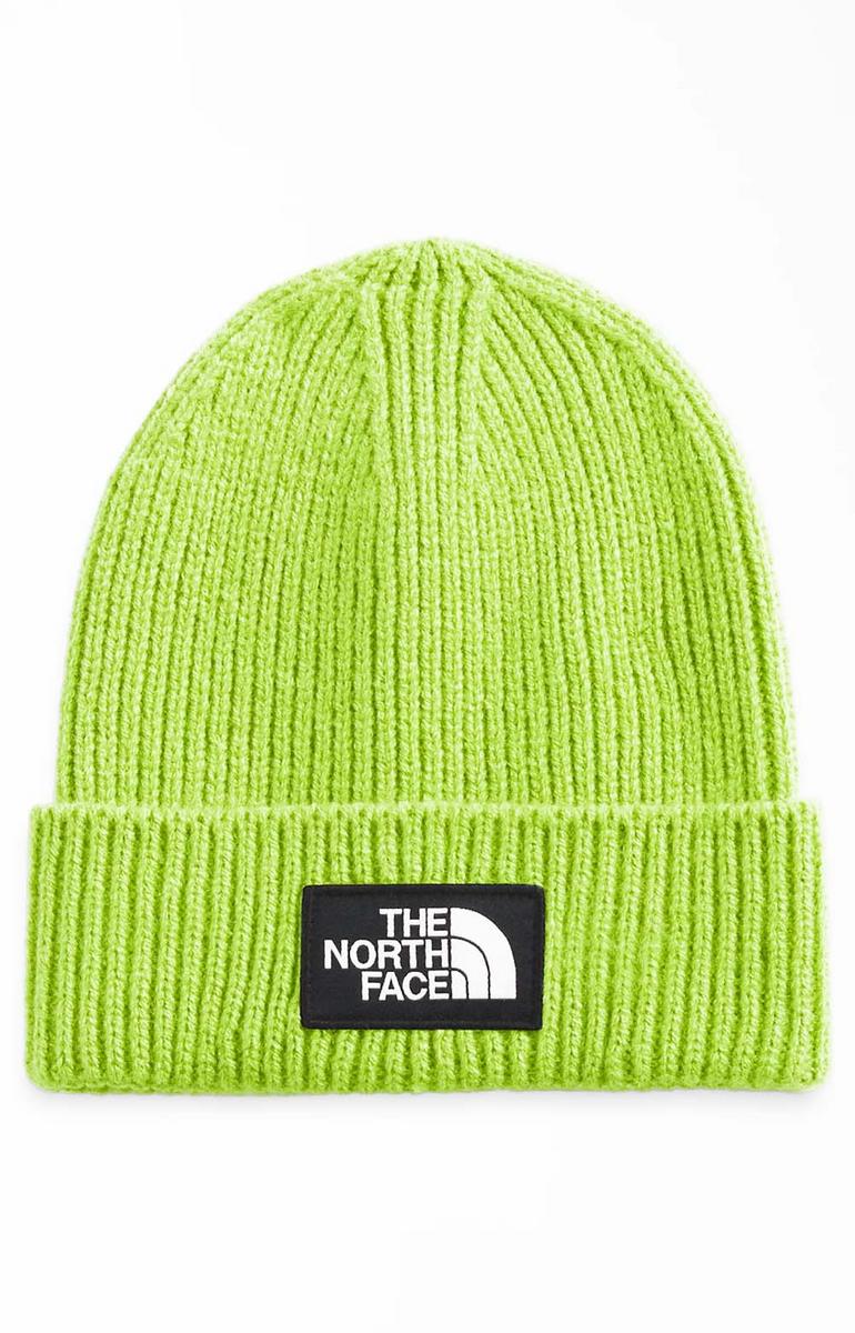 The North Face LED Yellow Logo Box Cuffed Beanie - Irresistible Style!