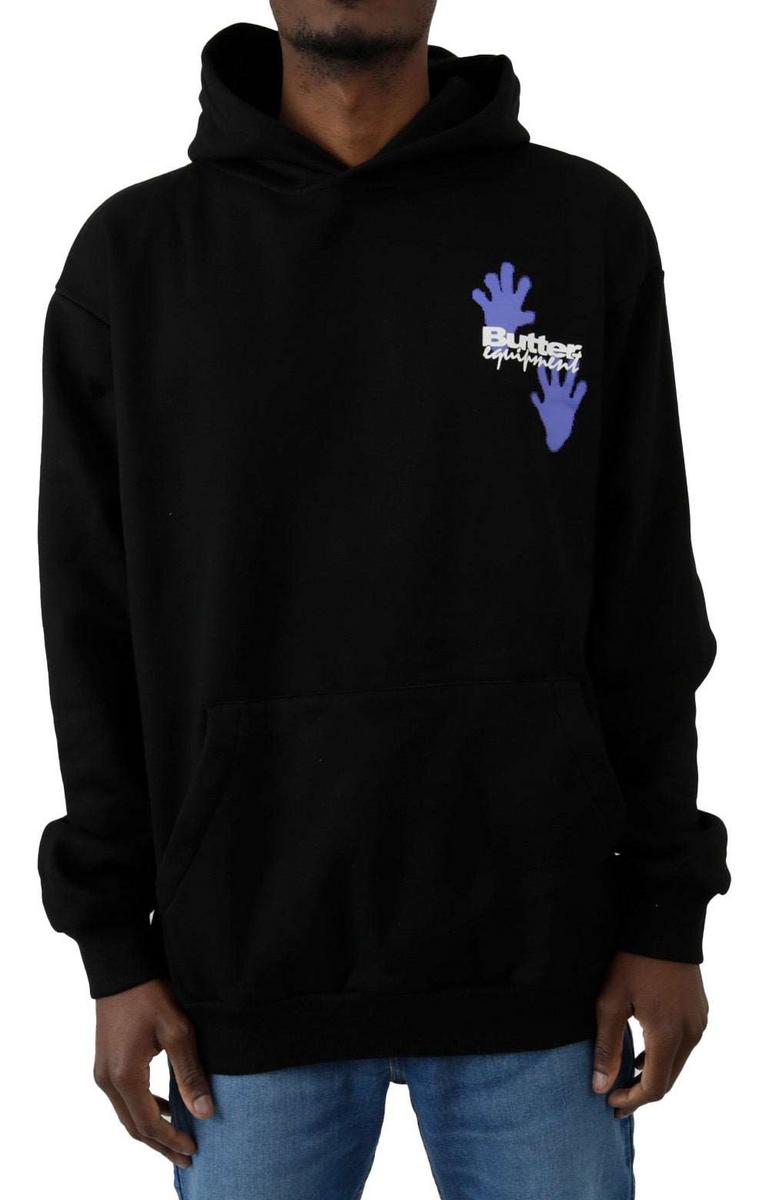 Butter's Stunning Amphibian Fleece Pullover Hoodie - Classic Black