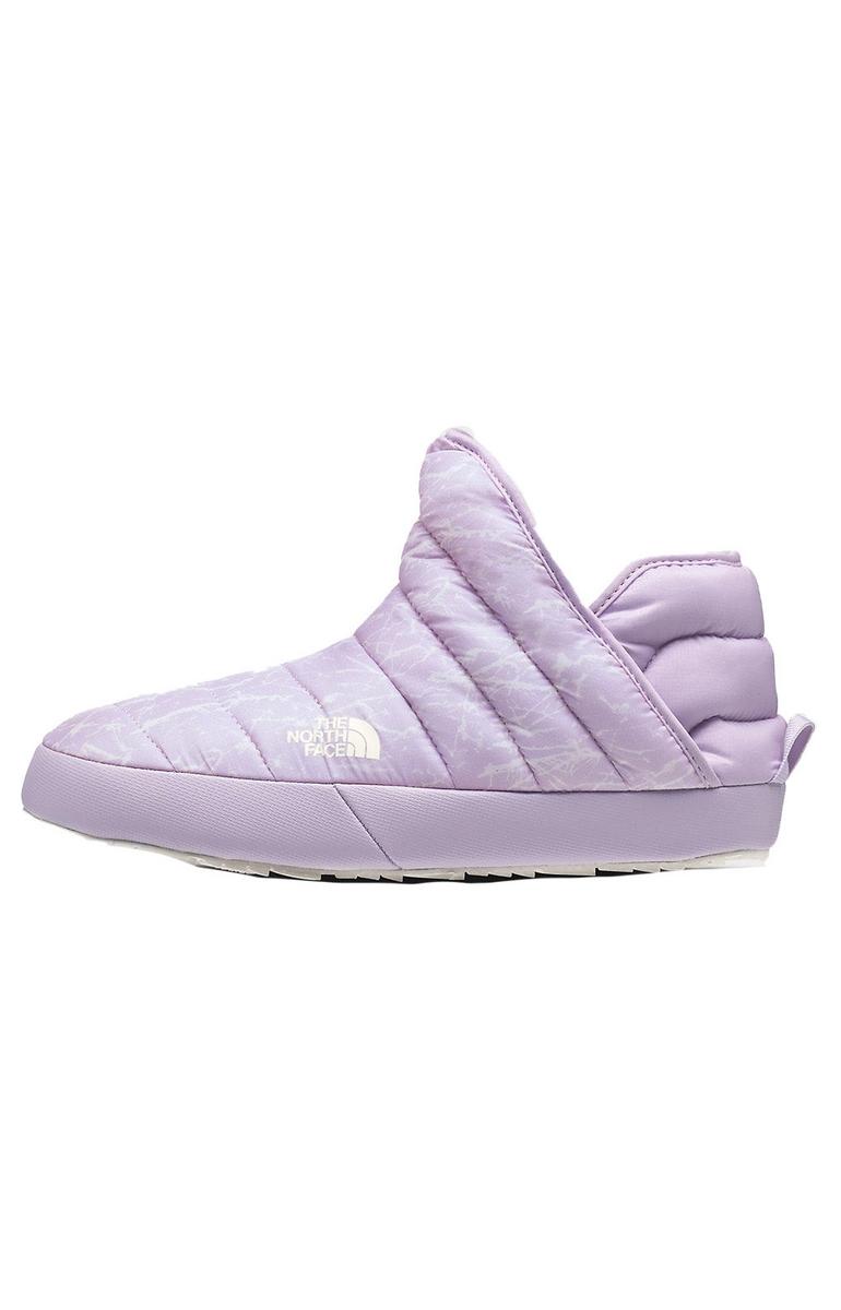 North Face Women's ThermoBall Traction Booties - Lavender Fog Mountain Splatter Print