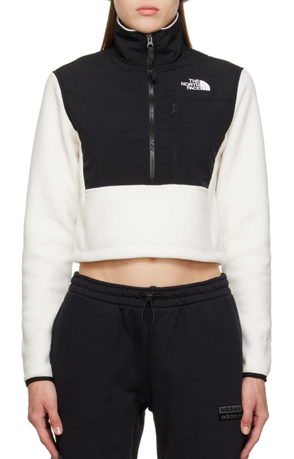 The North Face Gardenia White Denali Crop Jacket - A Stylish Must-Have!