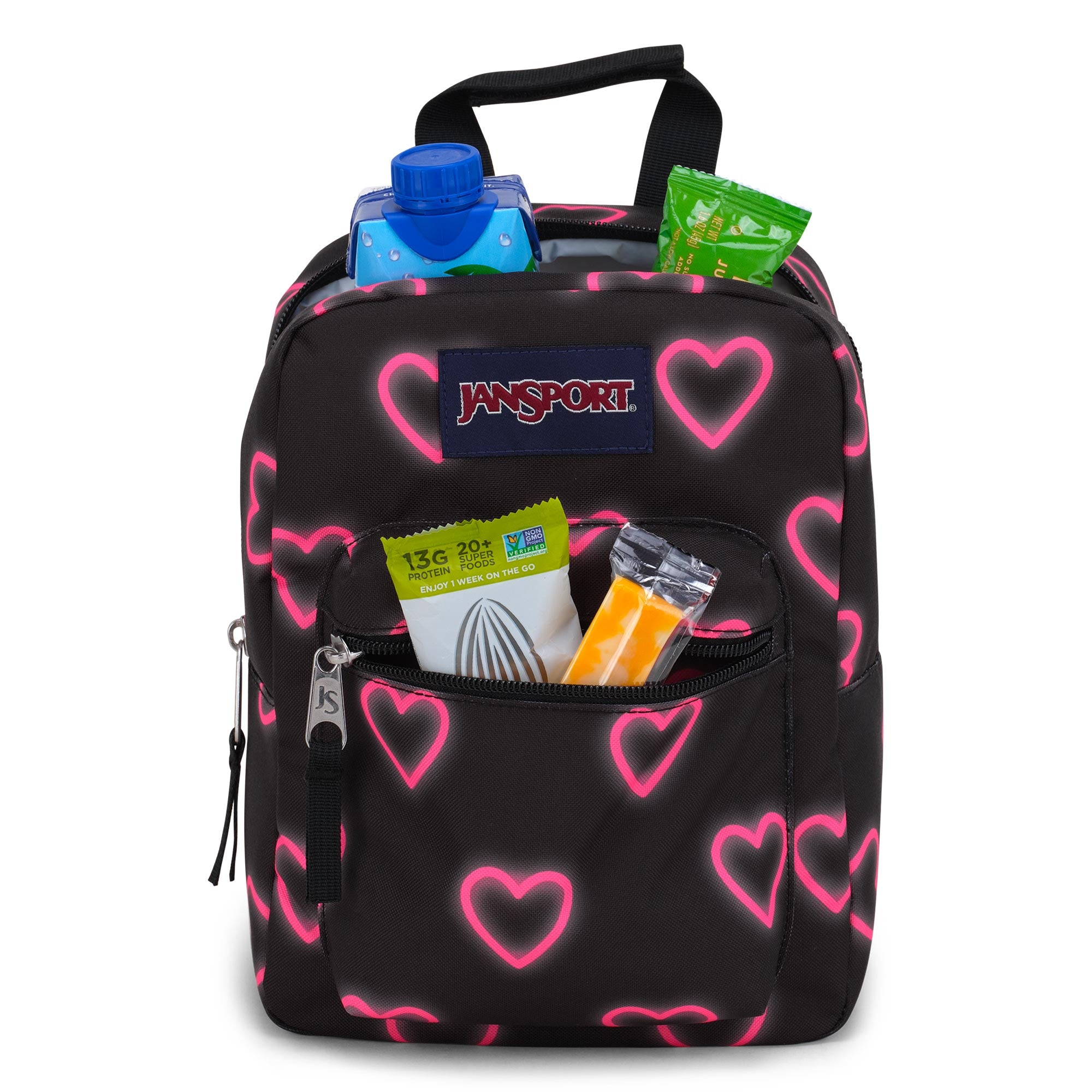 Big Break Happy Hearts Black 8L Lunch Bag - Your Ultimate Lunch Companion