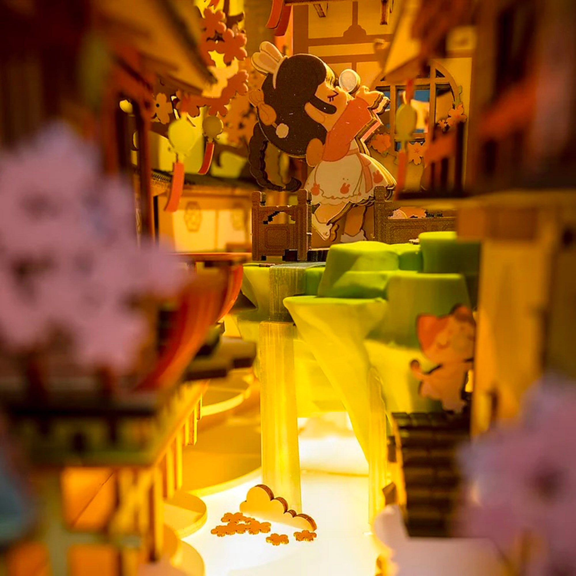 Enchanting DIY Mini Book Nook - Falling Sakura