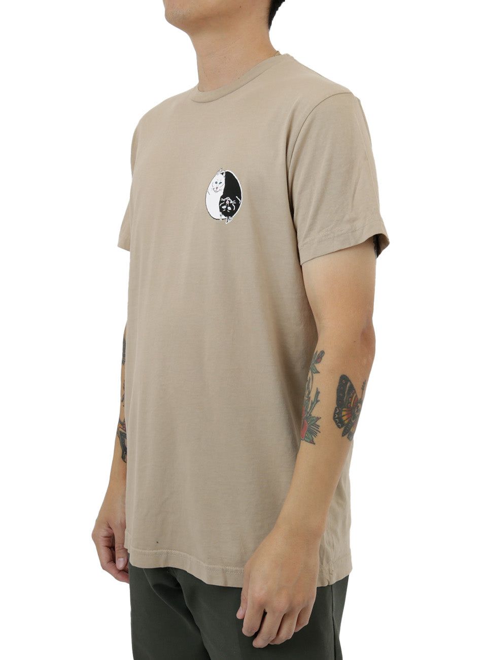 Nermal Yin-Yang Graphic Tee - Almond: A Must-Have Fashion Statement