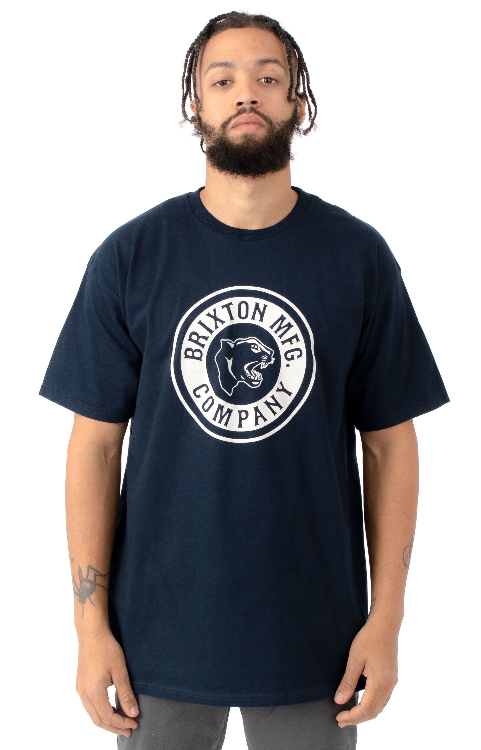Brixton Forte Graphic Tee - Stunning Navy Blue