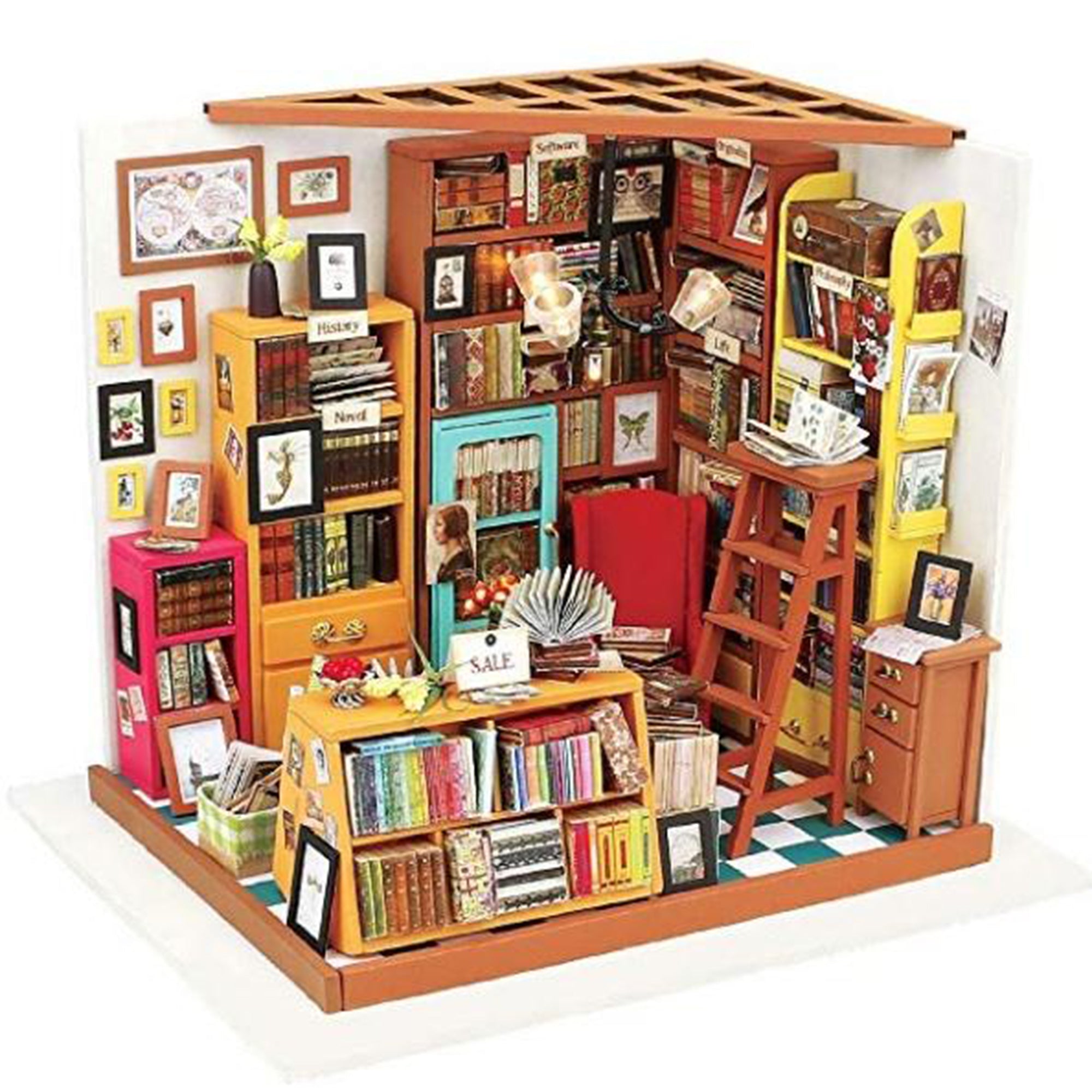 DIY Mini House - Sam's Enchanting Study Library