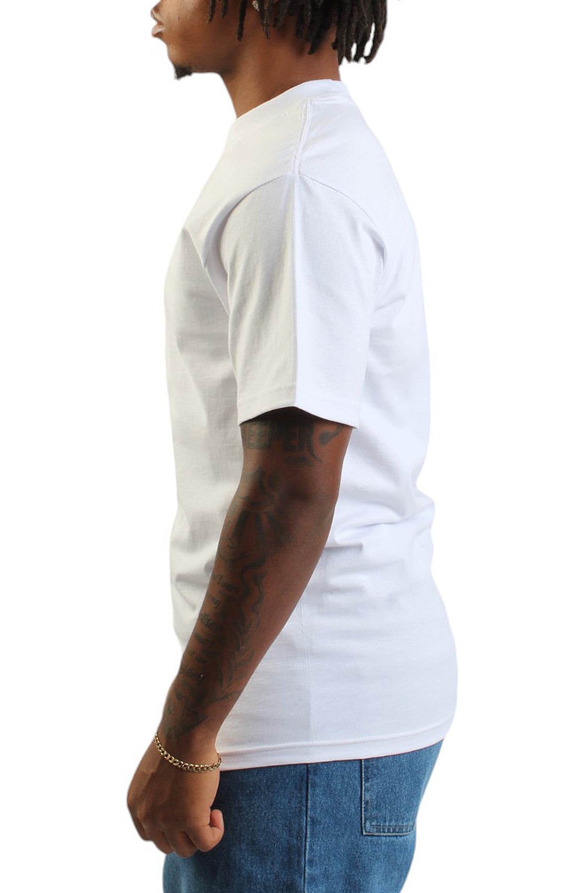 ShakaWear 7.5oz Max Heavyweight S/S White T-Shirt - Elevate Your Street Style | MLTD.com