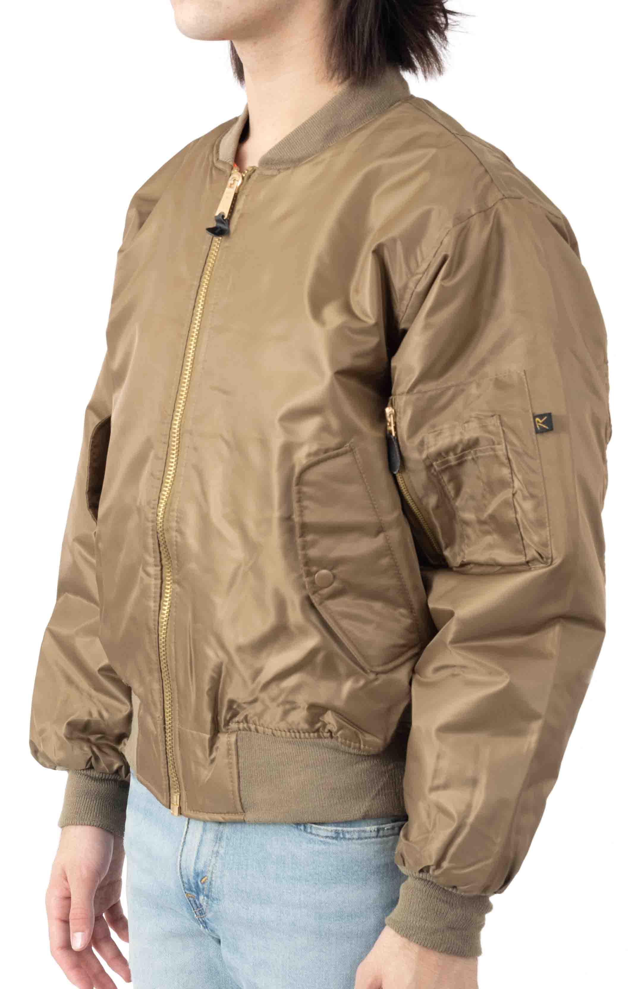 Rothco's Stunning Reversible Coyote MA-1 Flight Jacket with Rescue Orange Lining