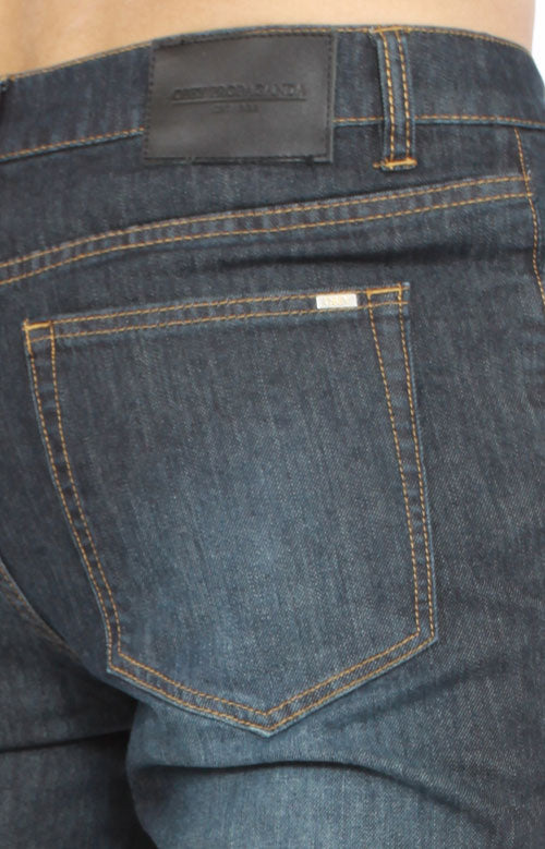 Juvee's Stunning Contemporary Indigo Slim - Fit Denim Trousers