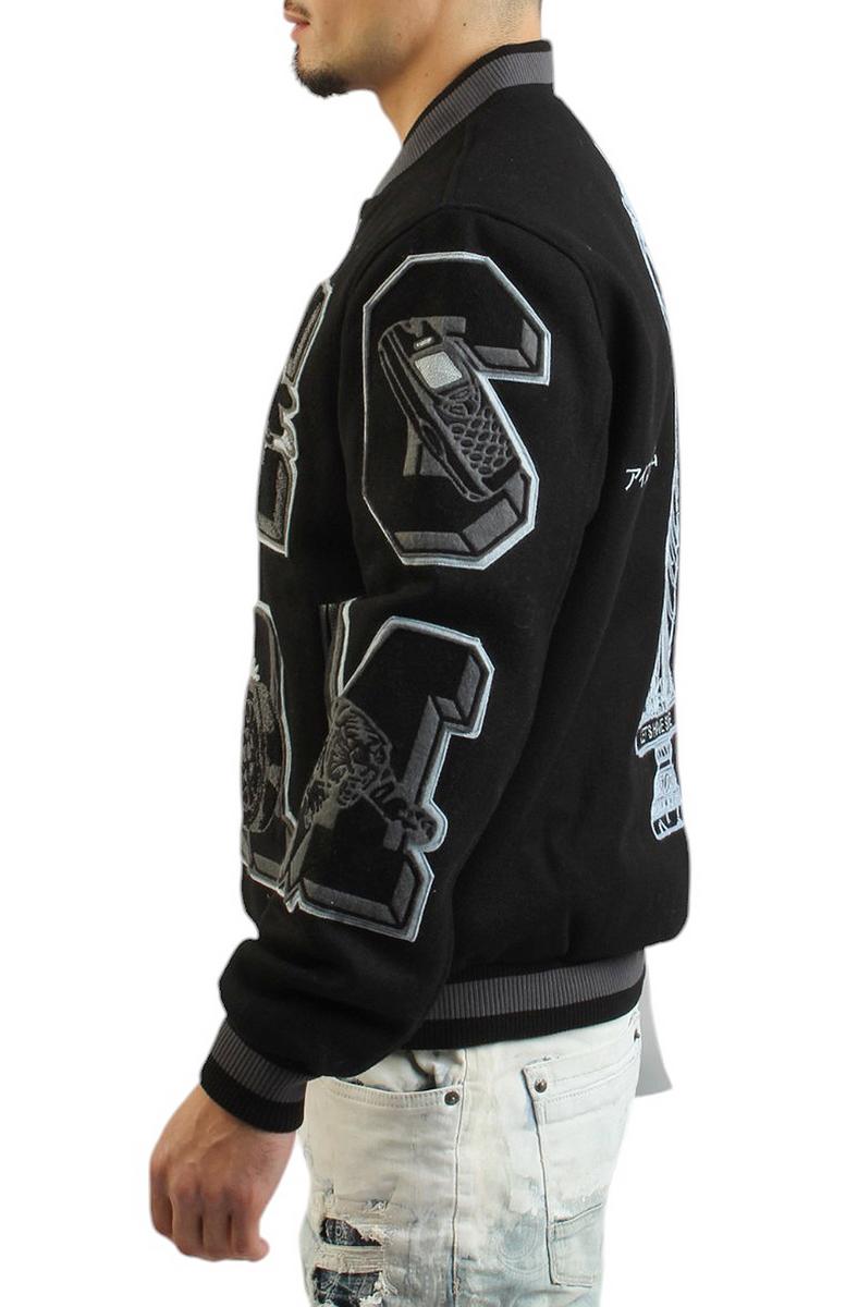 Ice Cream Men's Creme Patchwork Varsity Jacket