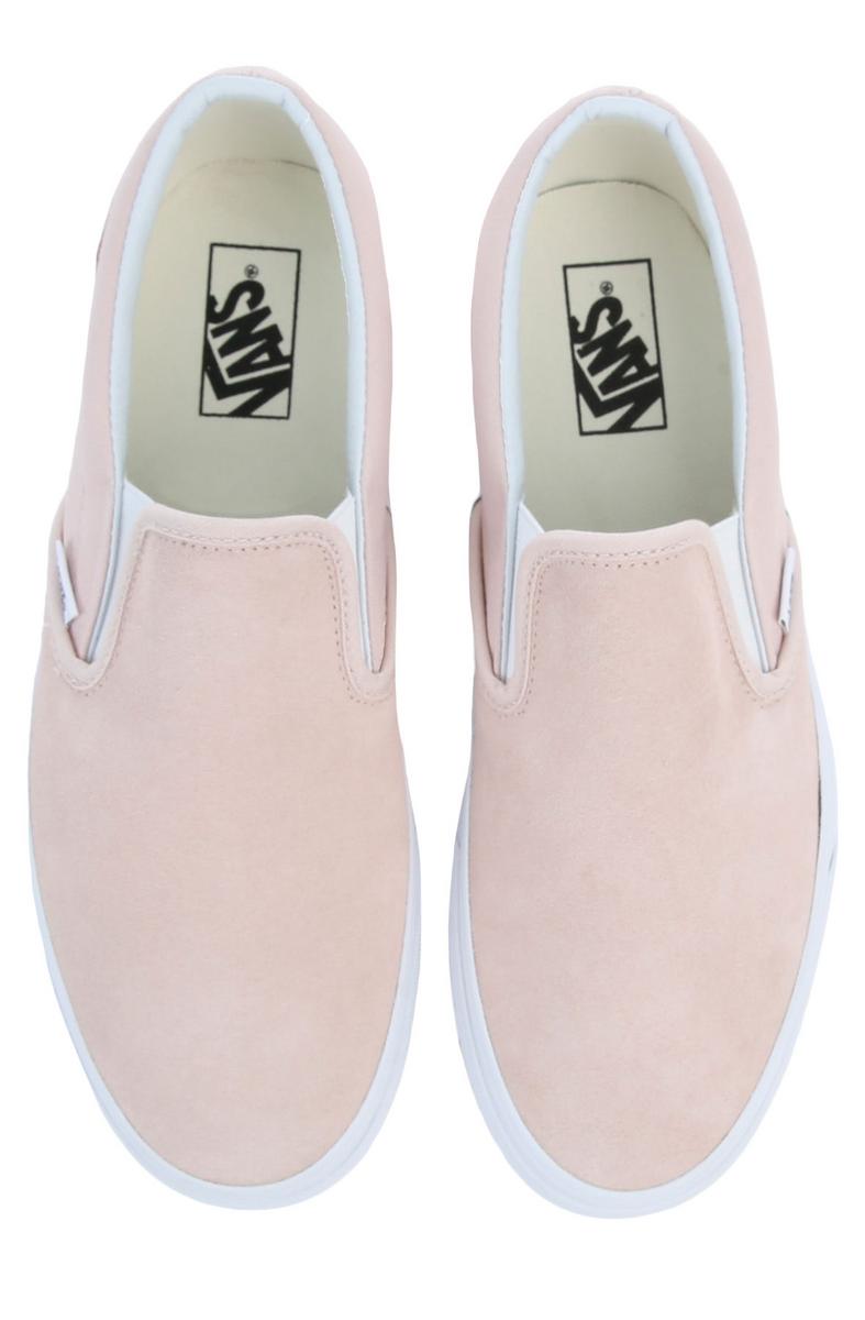 VANS (8F7OT1) Sepia Rose Classic Slip-On Suede Shoes - Irresistible Style!
