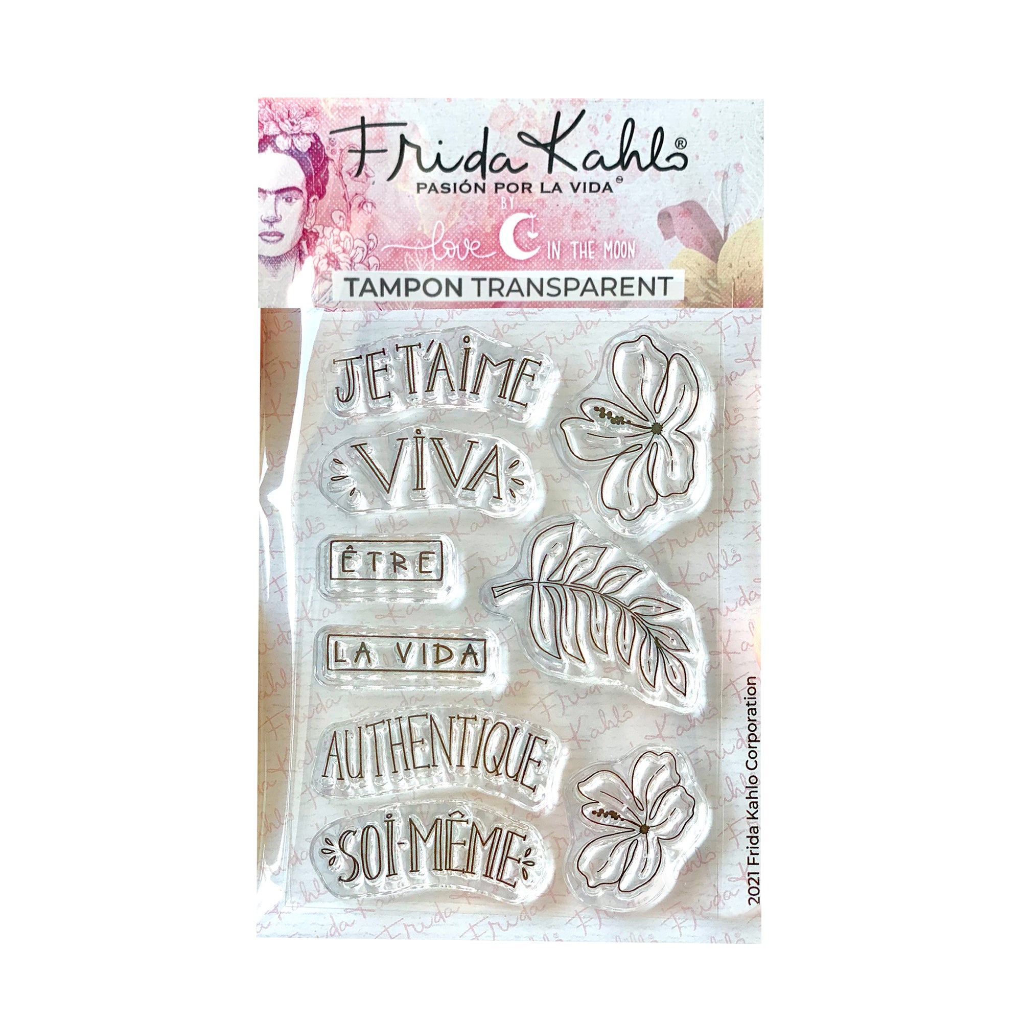 Frida Kahlo's 'Viva la Vida' Clear Stamp - French Edition