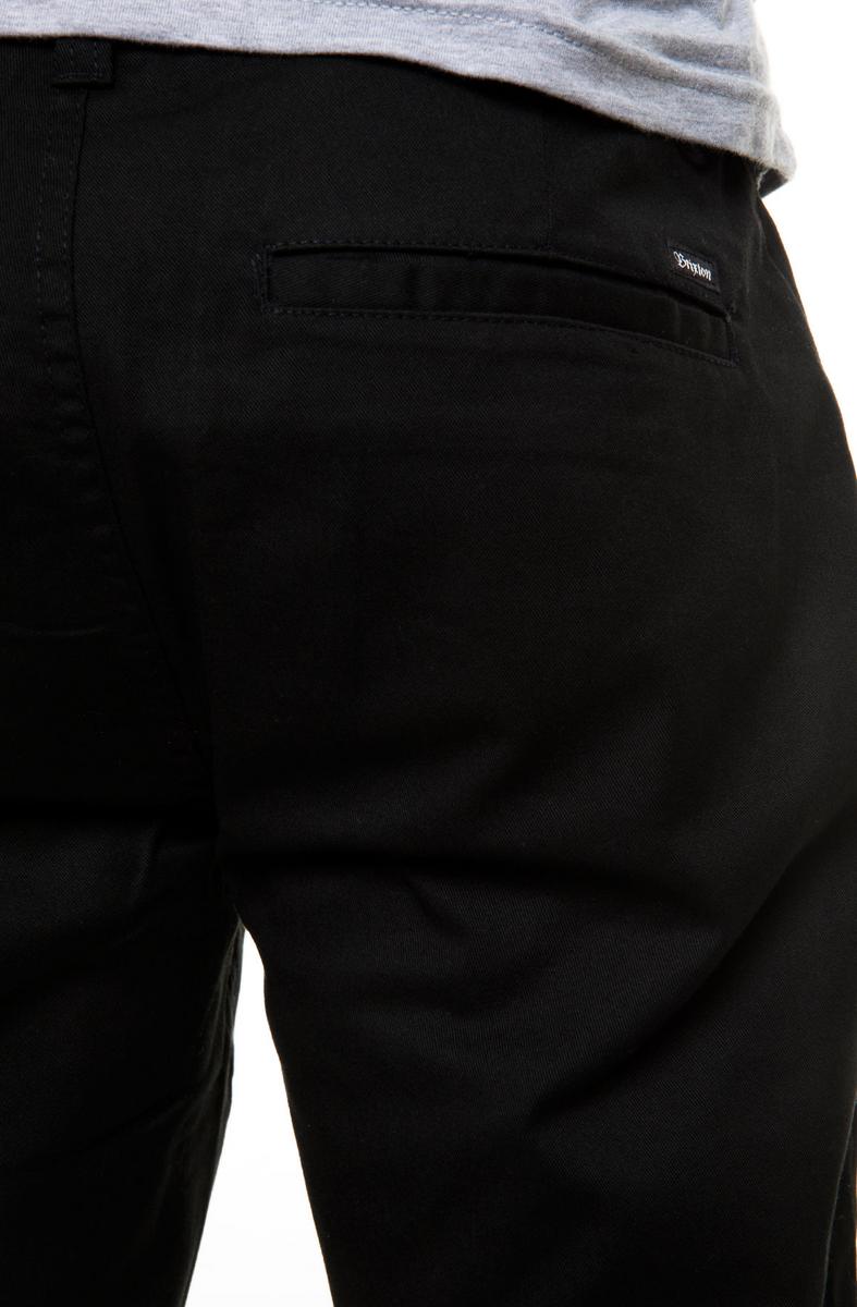 Stylish Black Grain Chino Pants by Brixton - Grab Yours Now!