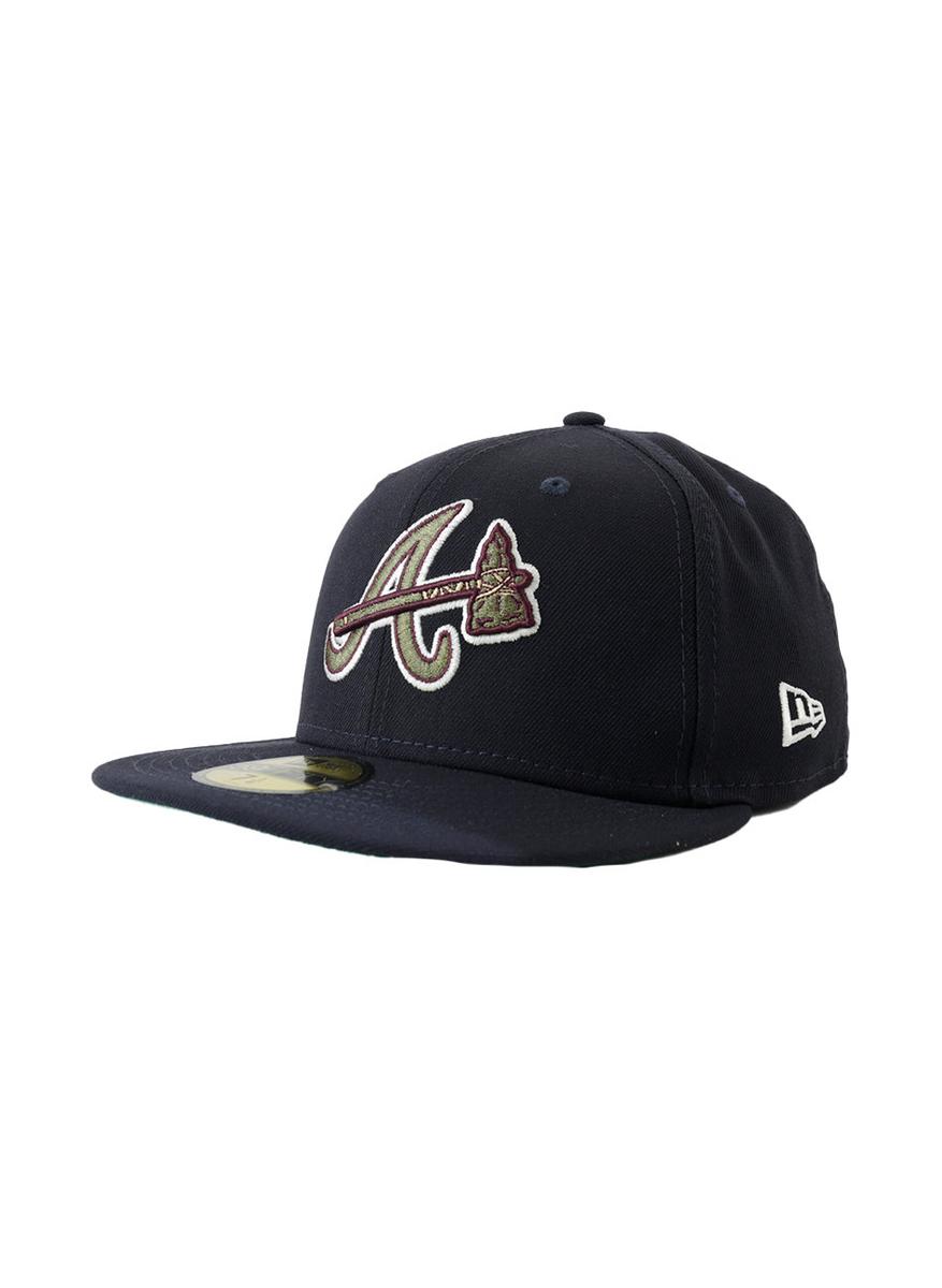 Stunning Atlanta Braves Floral 59Fifty Fitted Cap - Show Your Team Pride!