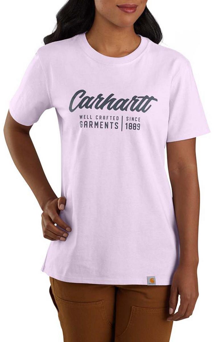 Amethyst Fog Loose Fit HW S/S Crafted Graphic T-Shirt - A Must-Have!