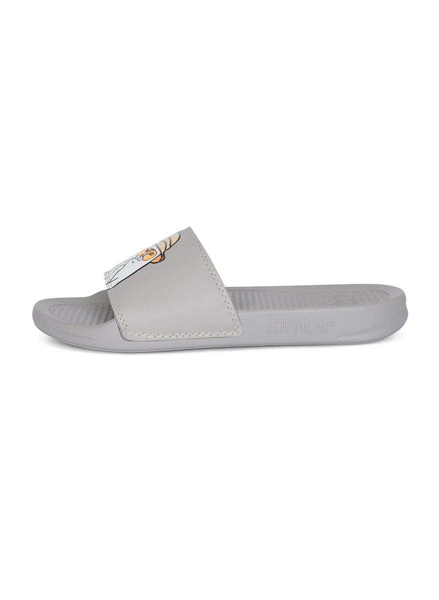 Nermal S Thompson Grey Comfort Slides - Fashionable & Cozy