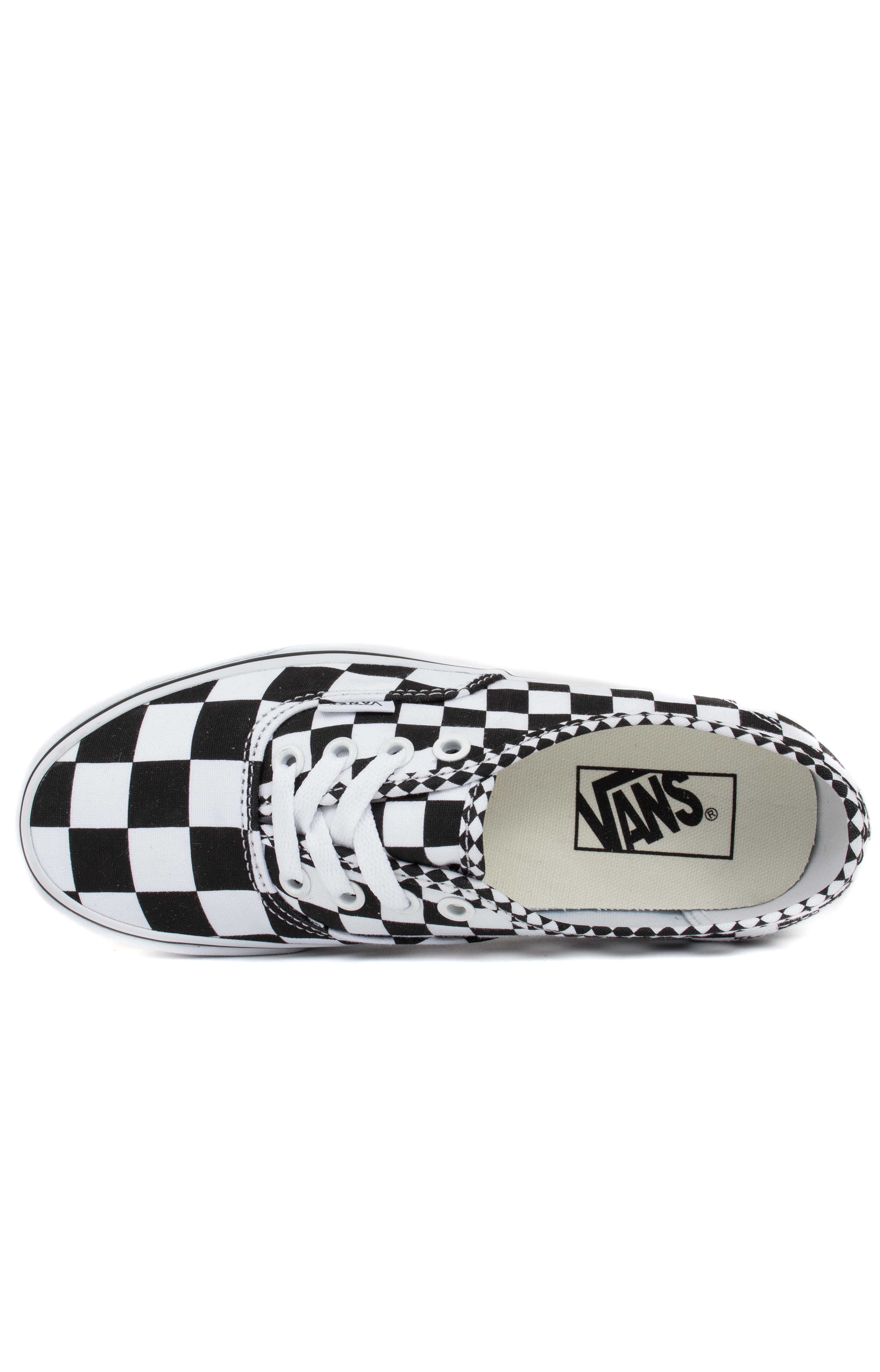 Vans (8EMQ9B) Mix Checker Authentic Shoe - Stunning Black/White