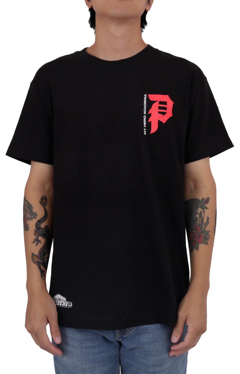 Primitive x My Hero Academia - Stylish Black Cotton Tee