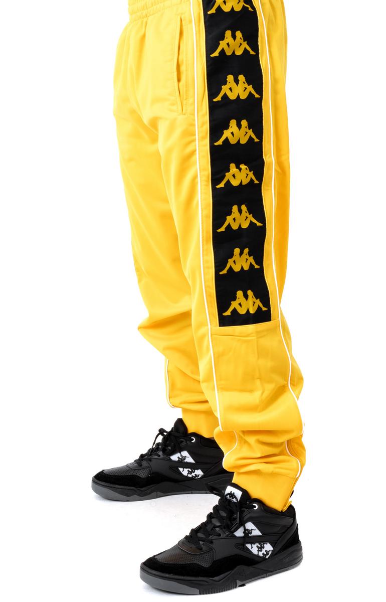 Kappa's Stunning Yellow 222 Banda 10 Alen Track Pants