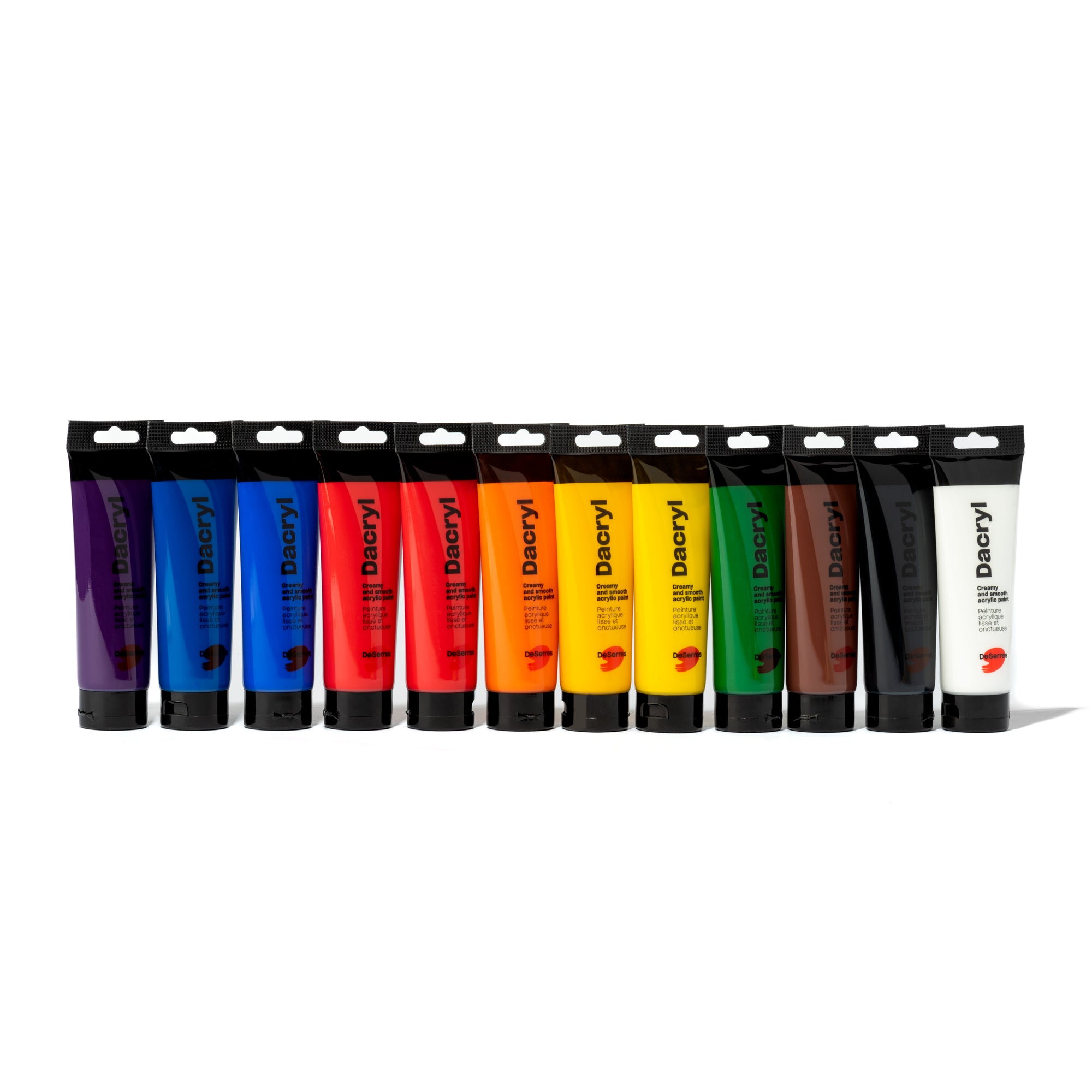 Dacryl Studio Acrylic Painting Kit - 12 Assorted Low - Viscosity Colors