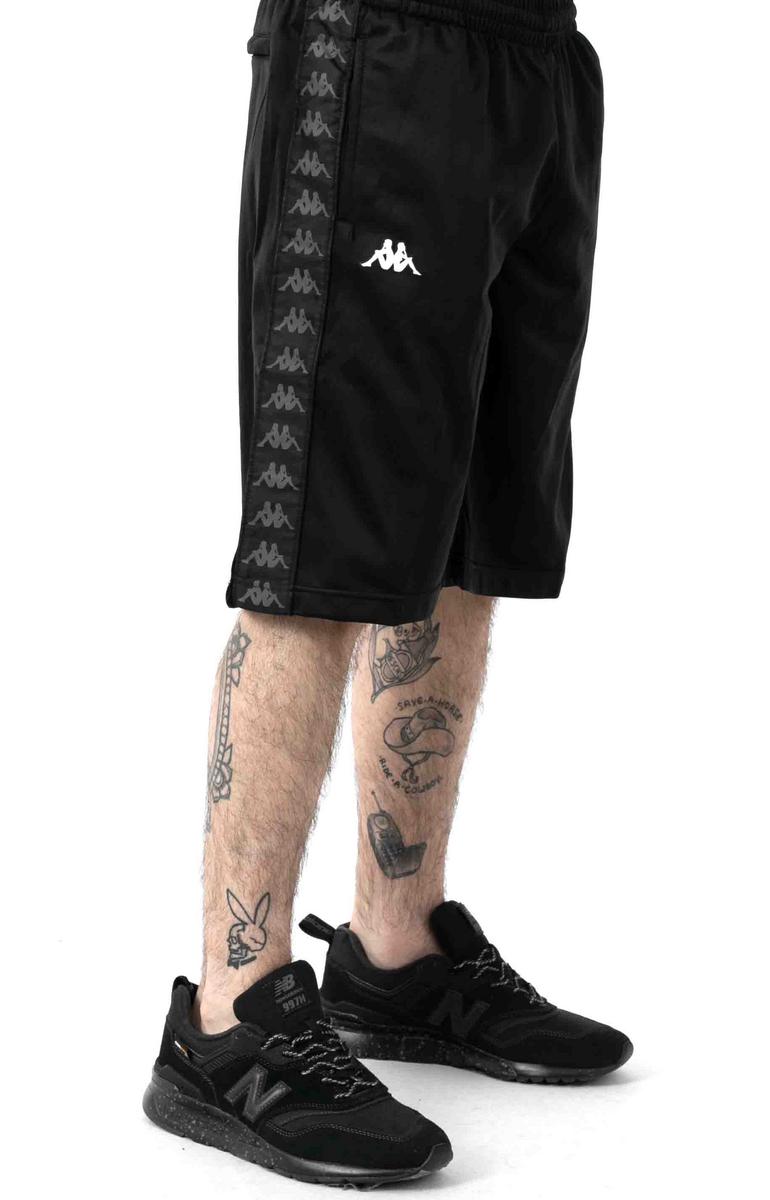 Kappa 222 Banda Treadwellz Men's Shorts - Stunning Classic Black/White Design