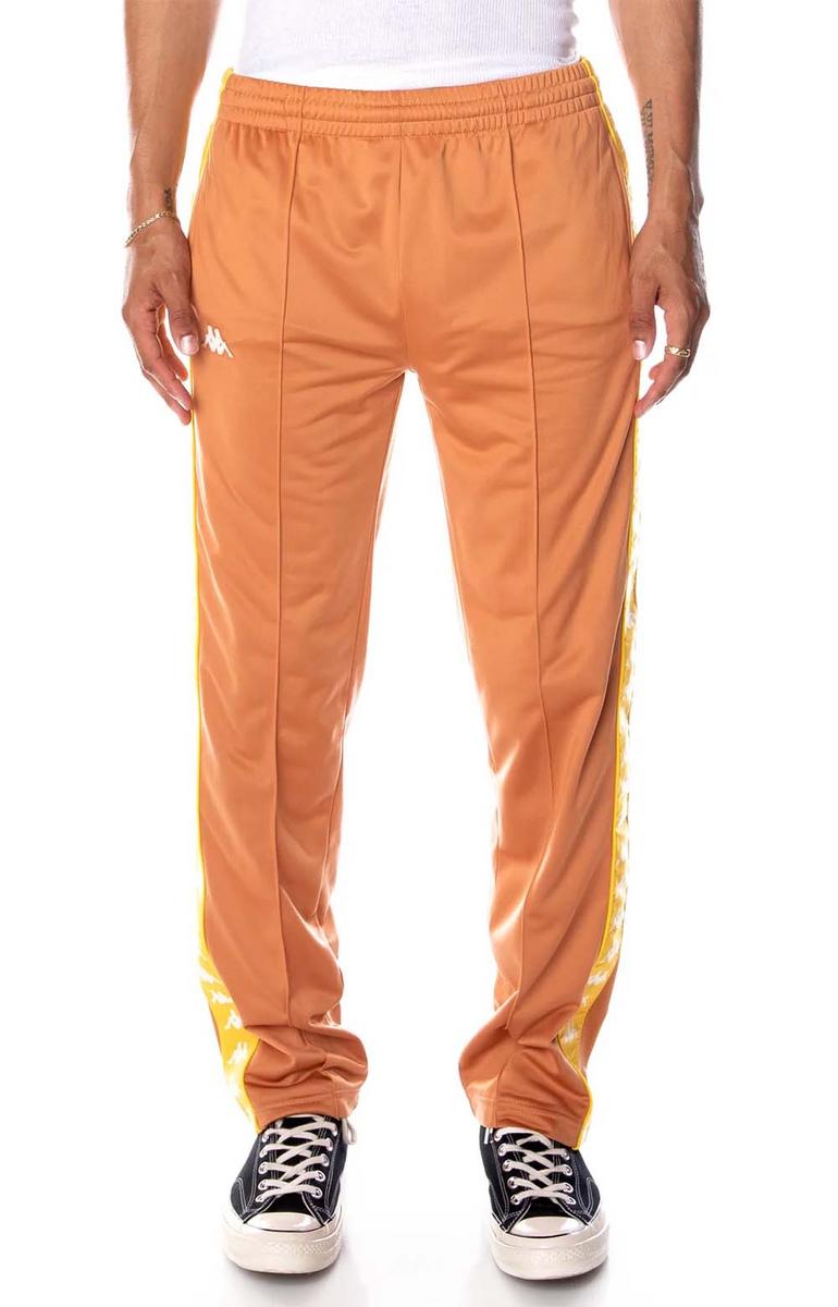 Kappa 222 Banda Astoriazz Men's Stylish Brown/Yellow Trackpants - Grab Yours Now!