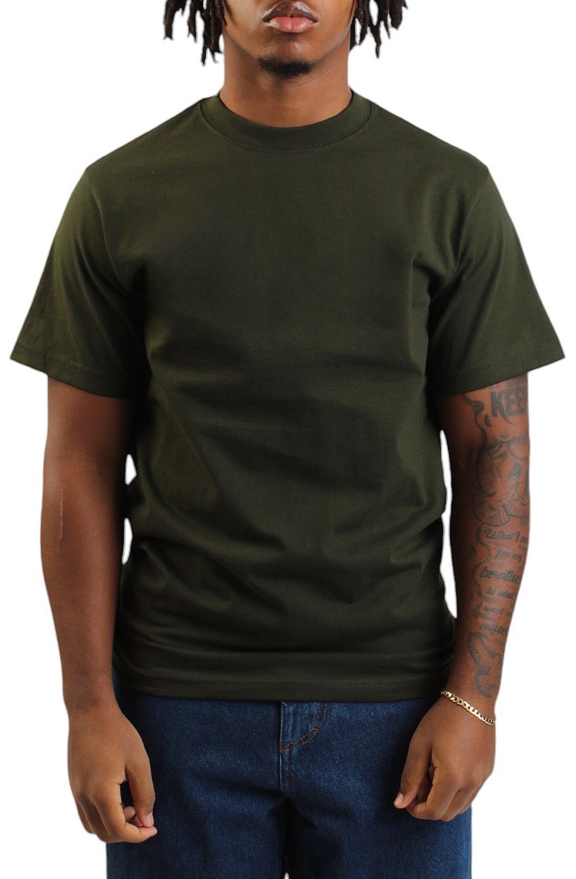 ShakaWear Max Heavyweight Short Sleeve T-Shirt in Hunter Green - Limited Edition