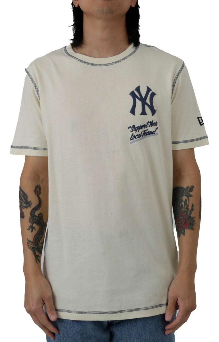 NY Yankees Distressed Logo T-Shirt - Show Your Team Pride!