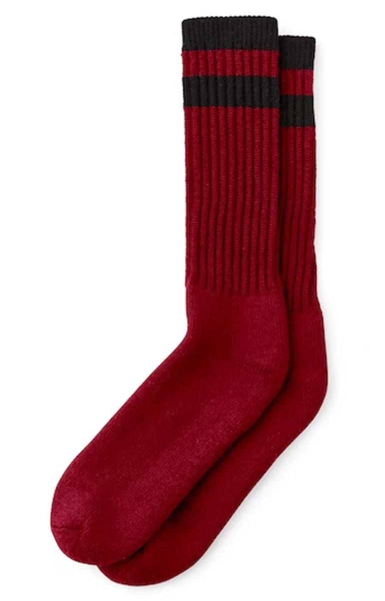 Gorgeous Vintage 1970s Crimson Thermal Logger Socks - Grab Yours Now!