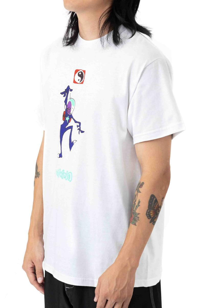 Sympathy Dropout Rave Tee - White: Unleash Your Rave Spirit!