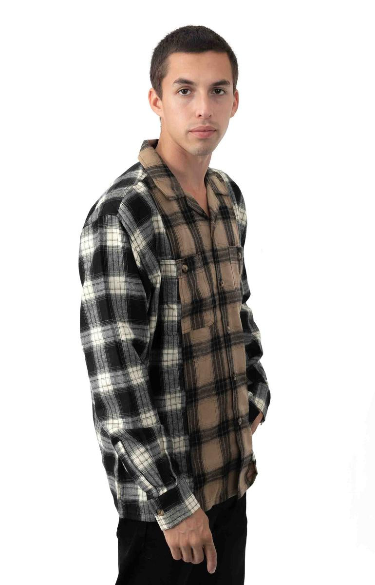 Stunning Collide Flannel Button - Up Shirt