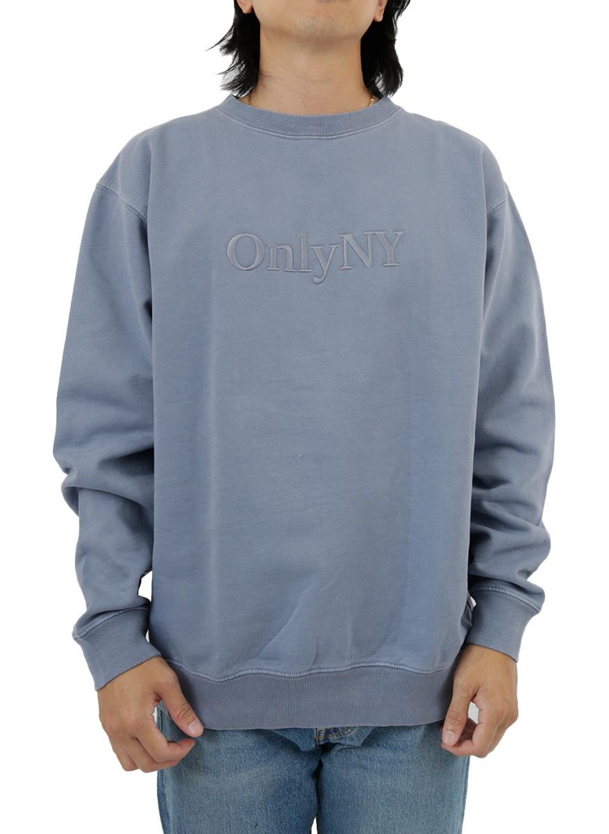Stylish Embroidered Lodge Logo Storm Blue Sweatshirt