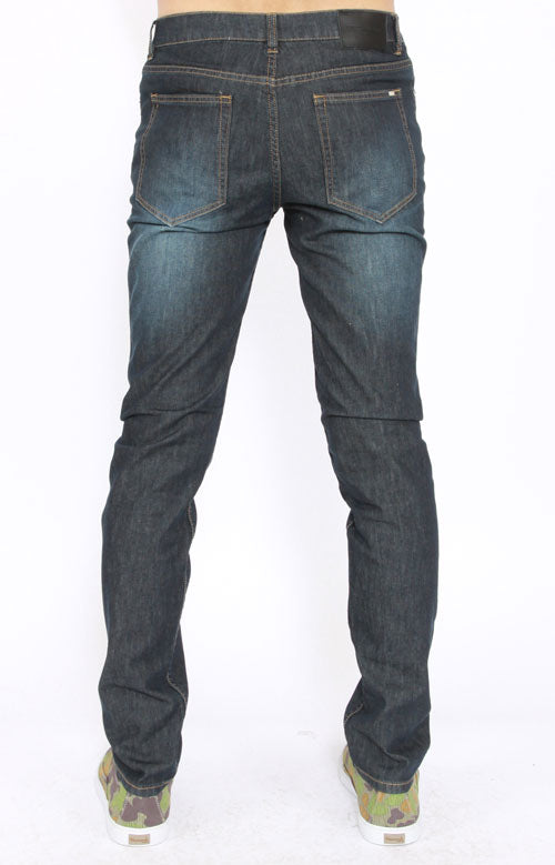 Juvee's Stunning Contemporary Indigo Slim - Fit Denim Trousers