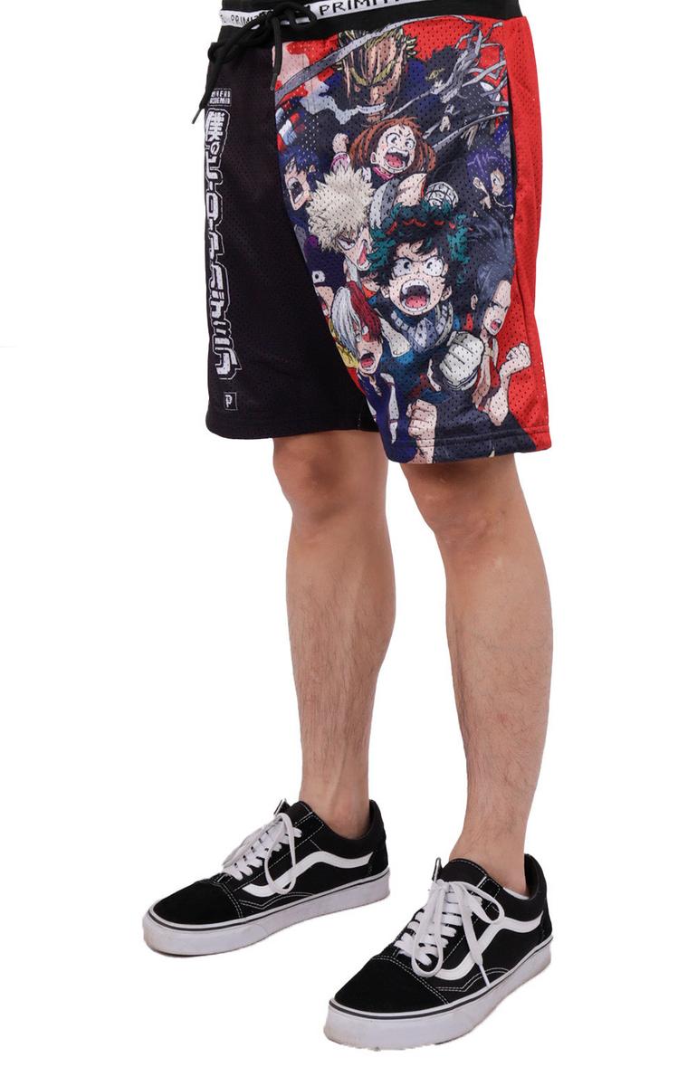 Primitive x My Hero Academia - Stylish Mesh Athletic Shorts