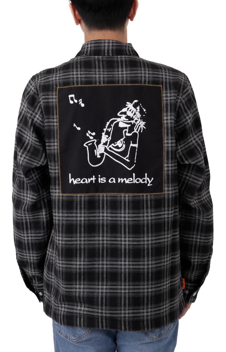 Stylish Melody Plaid Zip Jacket in Black/White - A Must-Have!