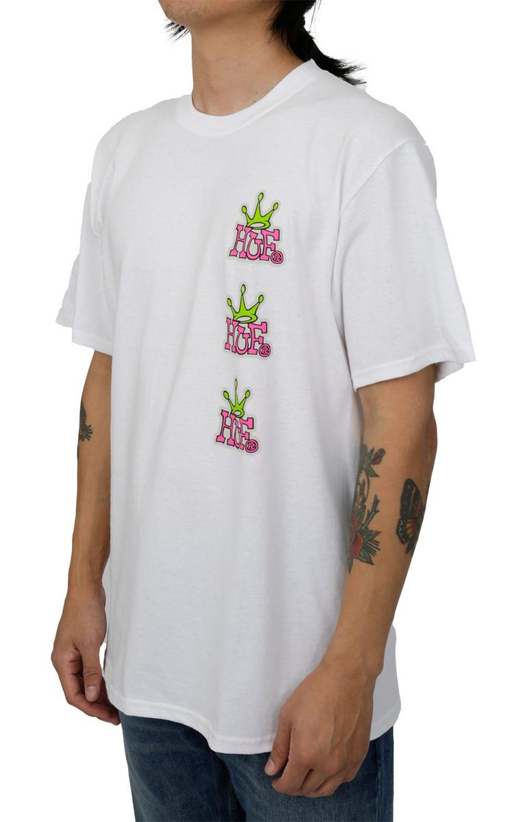 Huf Crowned Stack Tee - White: A Streetwear Essential