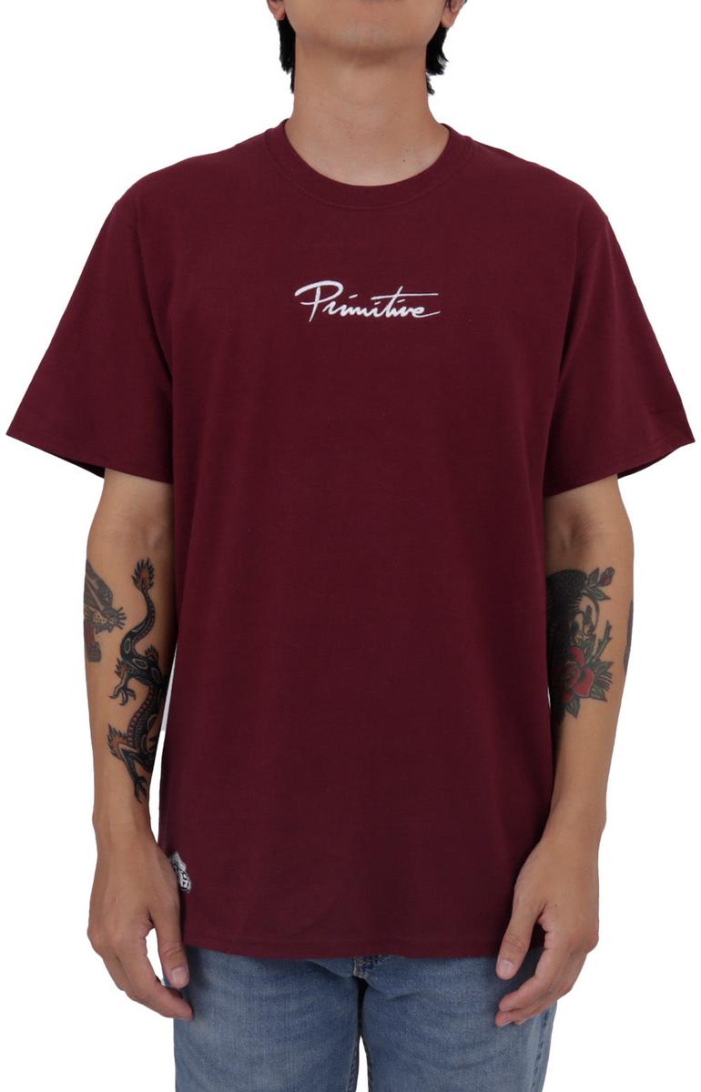 Don't Miss! Primitive x My Hero Academia Izuku Midoriya Burgundy Tee - Dirty P Edition