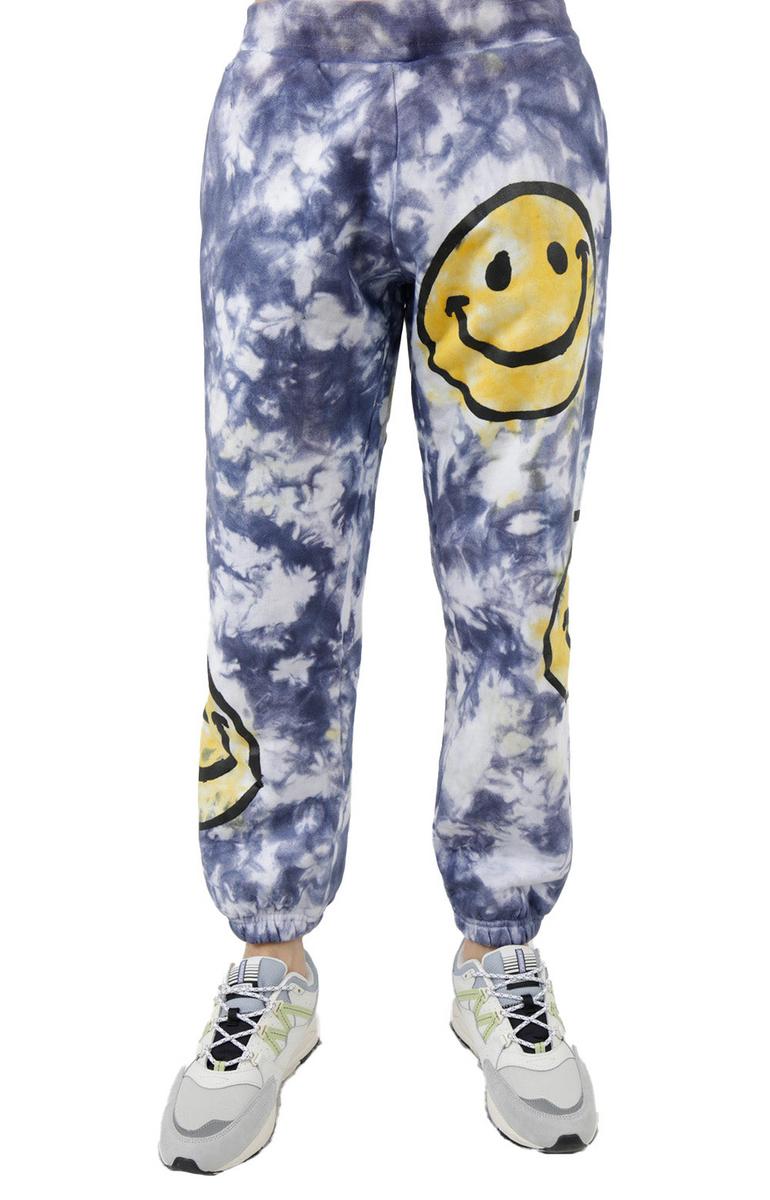 Sunshine Smiley Tie - Dye Fashionable Sweatpants