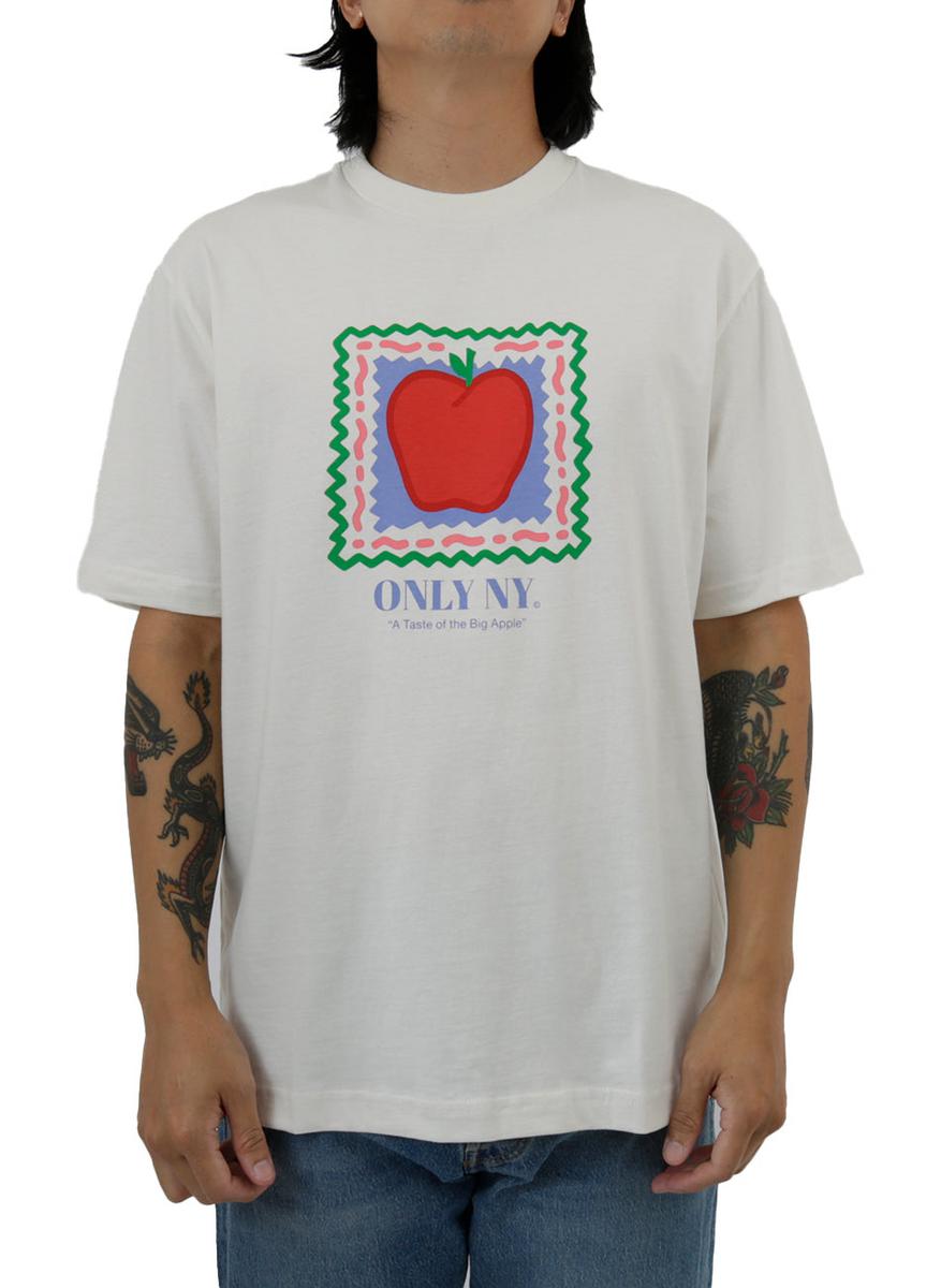 Exciting New York Stamp Graphic Tee - Natural