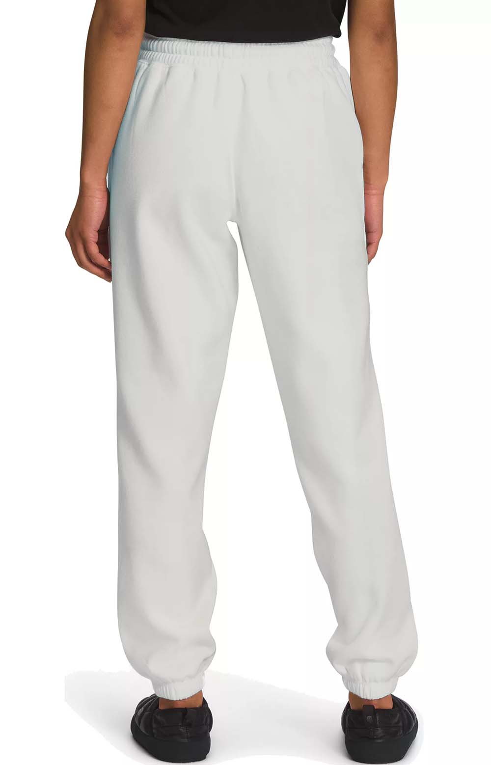 The North Face Women's Half Dome Fleece Sweatpants - Stunning Gardenia White/TNF Black