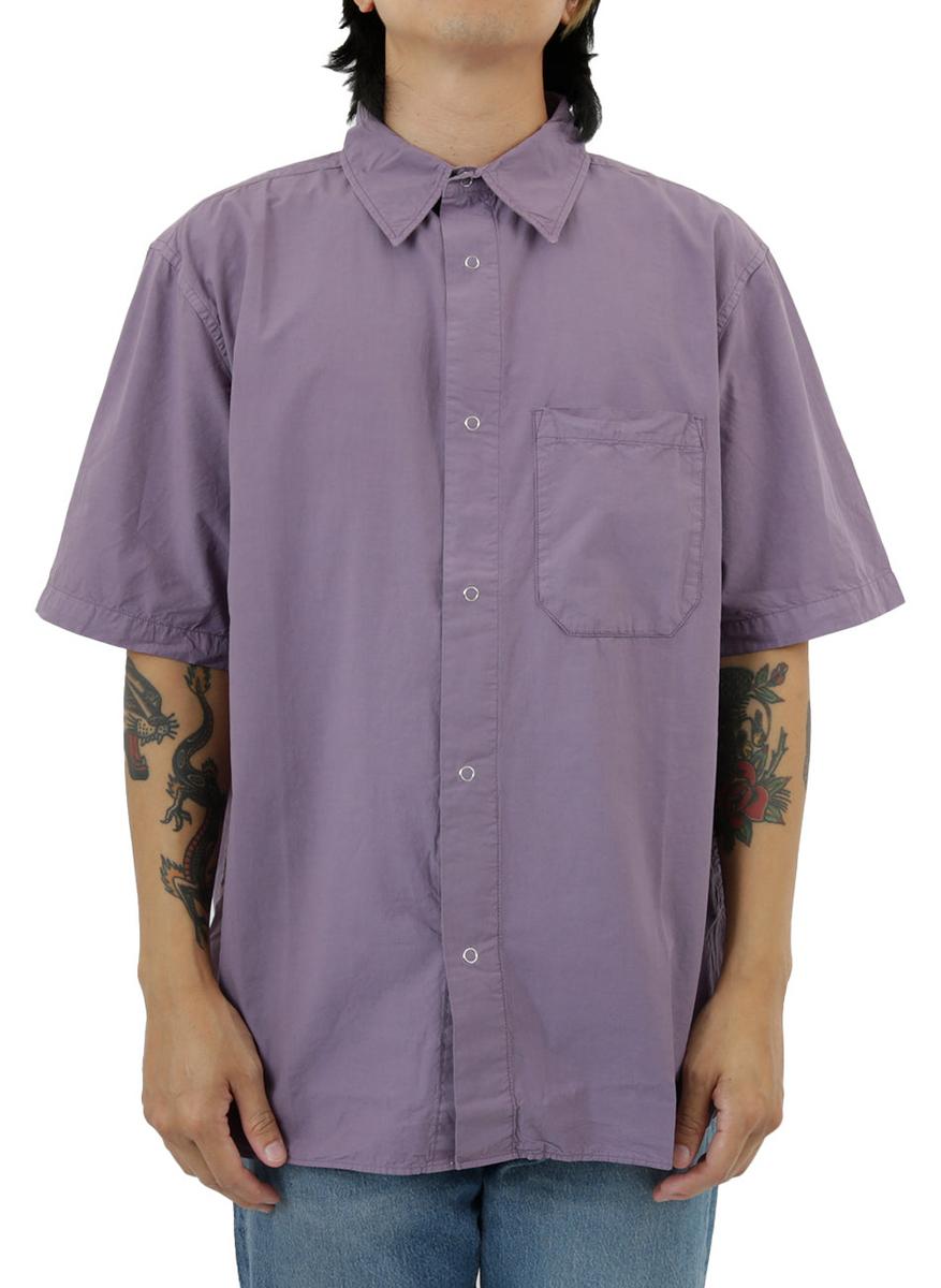 Stunning Washed Purple Oversized Poplin Shirt You Can't Miss!