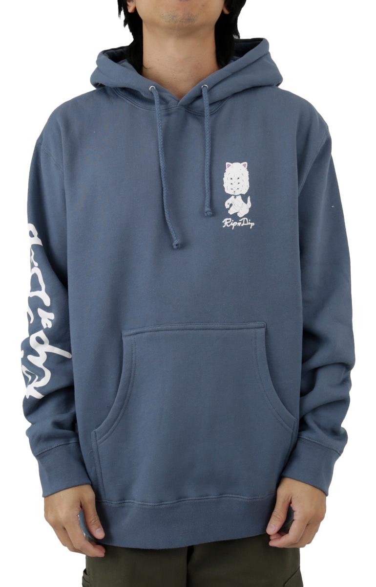 RIPNDIP Storm Blue Big Head Hoodie - A Must-Have!